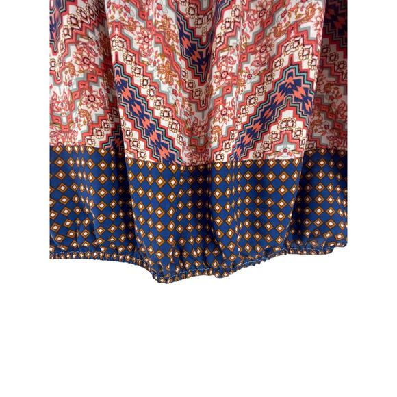 Necessary Objects Printed Short Sleeve Blouse Women's Size Small - Picture 3 of 5